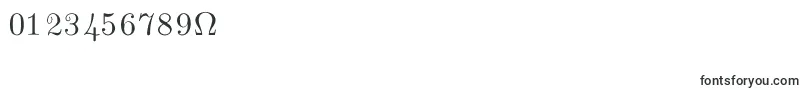 フォントCmUnslantedItalic – 数字と数値のためのフォント