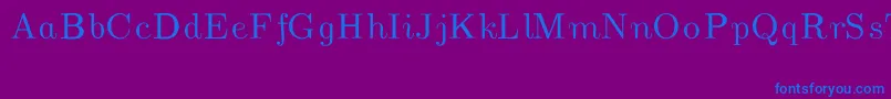 fuente CmUnslantedItalic – Fuentes Azules Sobre Fondo Morado