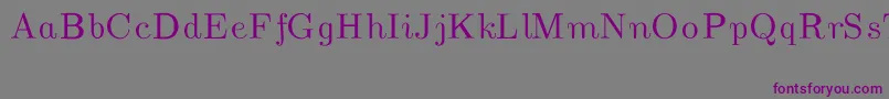 CmUnslantedItalic Font – Purple Fonts on Gray Background