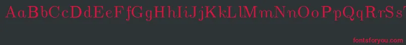 CmUnslantedItalic Font – Red Fonts on Black Background
