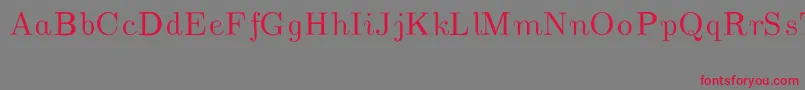 CmUnslantedItalic Font – Red Fonts on Gray Background