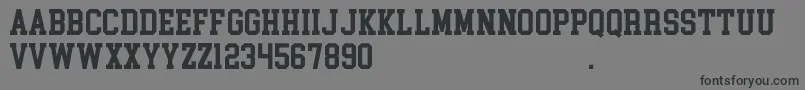 CollegeBlock2.0Demo Font – Black Fonts on Gray Background