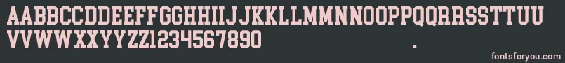 フォントCollegeBlock2.0Demo – 黒い背景にピンクのフォント