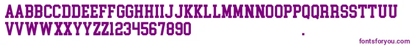 CollegeBlock2.0Demo-fontti – violetit fontit valkoisella taustalla