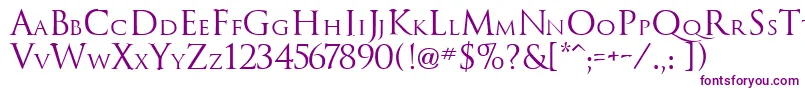 TrajanusRoman-fontti – violetit fontit
