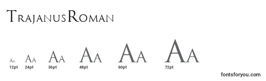 Размеры шрифта TrajanusRoman
