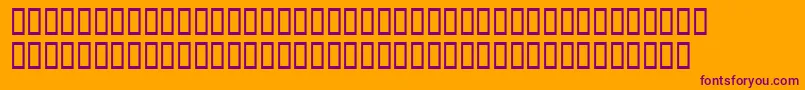 Derailleur Font – Purple Fonts on Orange Background