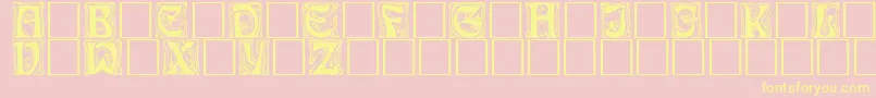 Ian Font – Yellow Fonts on Pink Background