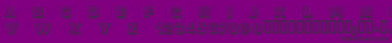 CftherockpersonaluseRegula Font – Black Fonts on Purple Background