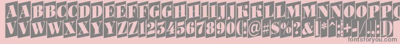 More about Bodoni6 Font Bodoni6 Font – Gray Fonts on Pink Background