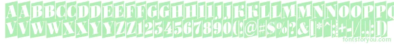 Bodoni6 Font – Green Fonts on White Background