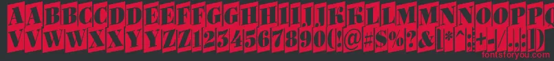 Bodoni6 Font – Red Fonts on Black Background