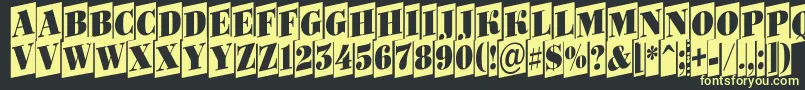 Bodoni6 Font – Yellow Fonts on Black Background