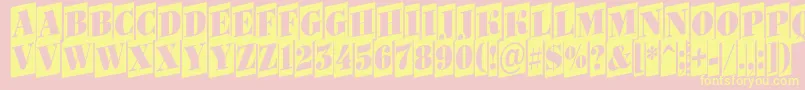 Bodoni6 Font – Yellow Fonts on Pink Background