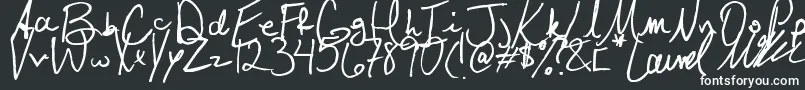 Шрифт Laurel – белые шрифты