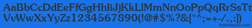 ItcSouvenirLtMedium Font – Black Fonts on Blue Background