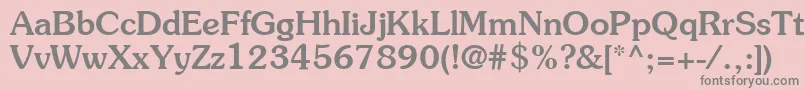 ItcSouvenirLtMedium Font – Gray Fonts on Pink Background