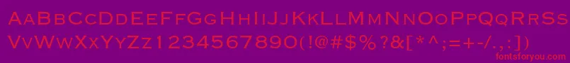 Copperplategothicstd32bc Font – Red Fonts on Purple Background