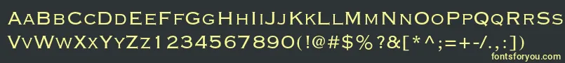 Copperplategothicstd32bc Font – Yellow Fonts on Black Background