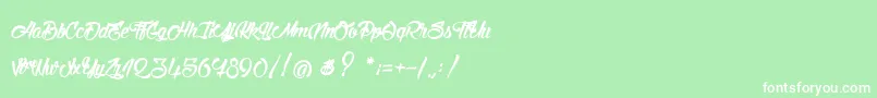 StinkOnTheDeath Font – White Fonts on Green Background