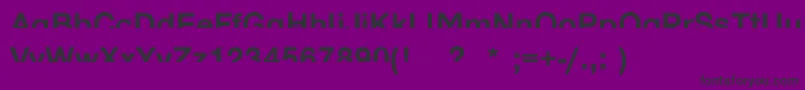 HalfenoughBold Font – Black Fonts on Purple Background