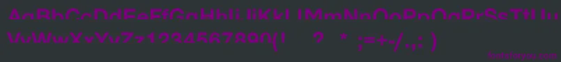 HalfenoughBold Font – Purple Fonts on Black Background