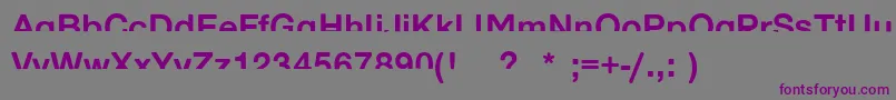 HalfenoughBold Font – Purple Fonts on Gray Background