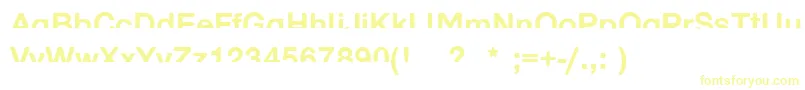 HalfenoughBold Font – Yellow Fonts on White Background