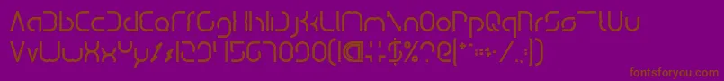 DismechaBold Font – Brown Fonts on Purple Background