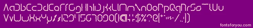 DismechaBold Font – Pink Fonts on Purple Background