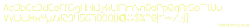 DismechaBold-fontti – keltaiset fontit