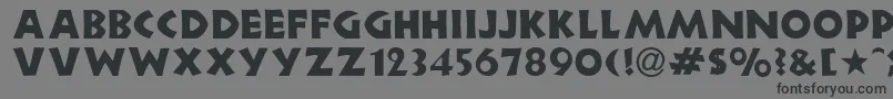 HeartwoodDisplaySsi Font – Black Fonts on Gray Background