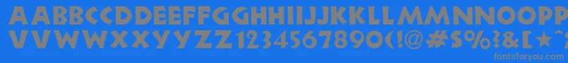 HeartwoodDisplaySsi Font – Gray Fonts on Blue Background