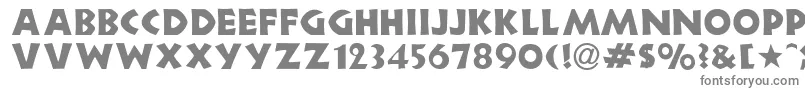 フォントHeartwoodDisplaySsi – 白い背景に灰色の文字