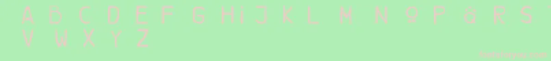 Brotherbear Font – Pink Fonts on Green Background