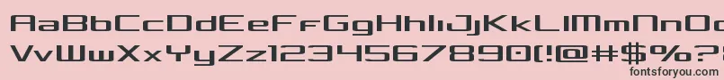 フォントConcielianlight – ピンクの背景に黒い文字