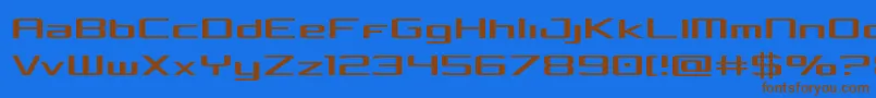 Шрифт Concielianlight – коричневые шрифты на синем фоне
