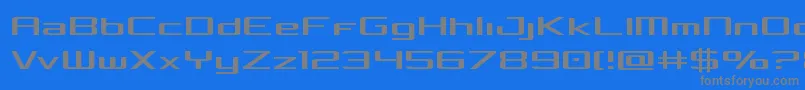 フォントConcielianlight – 青い背景に灰色の文字