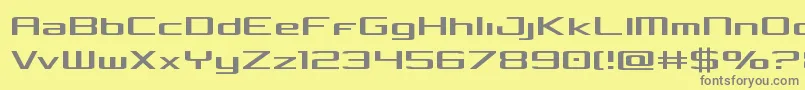 Concielianlight-fontti – harmaat kirjasimet keltaisella taustalla