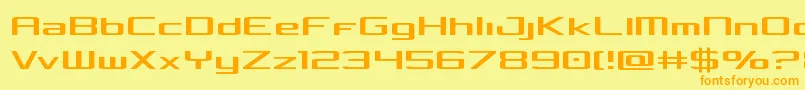 Шрифт Concielianlight – оранжевые шрифты на жёлтом фоне