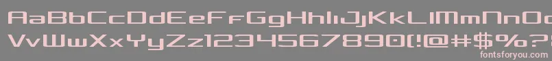 フォントConcielianlight – 灰色の背景にピンクのフォント