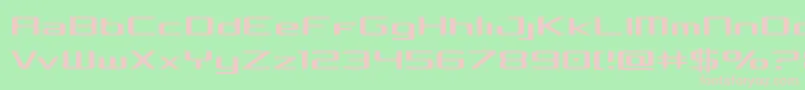 Czcionka Concielianlight – różowe czcionki na zielonym tle