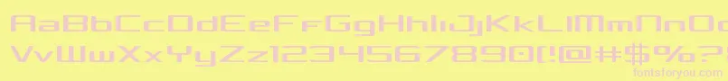 Concielianlight Font – Pink Fonts on Yellow Background