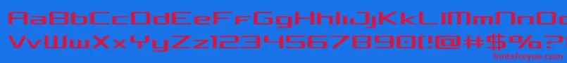 Шрифт Concielianlight – красные шрифты на синем фоне