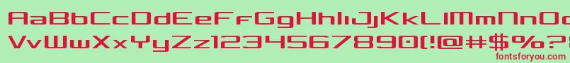 Concielianlight-fontti – punaiset fontit vihreällä taustalla