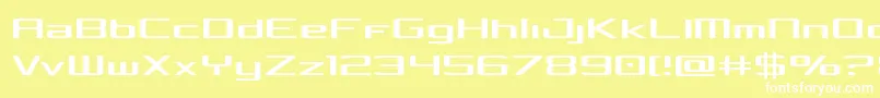 Concielianlight-fontti – valkoiset fontit keltaisella taustalla