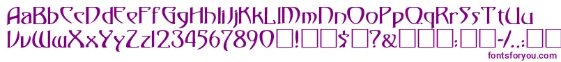 Klingondagger Font – Purple Fonts on White Background