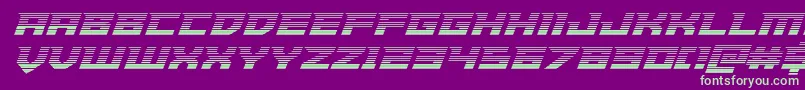 Шрифт Paladinsgrad – зелёные шрифты на фиолетовом фоне