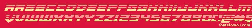Шрифт Paladinsgrad – жёлтые шрифты на красном фоне