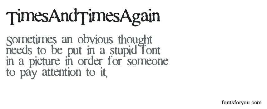 TimesAndTimesAgain-fontti